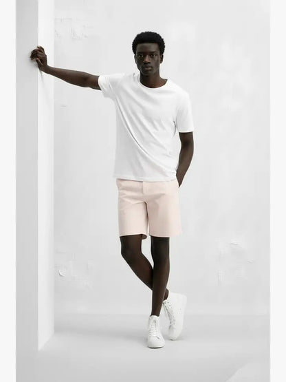 Men's Chino Twill Stretch Shorts #Pink