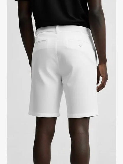 Men's Chino Twill Stretch Shorts #White