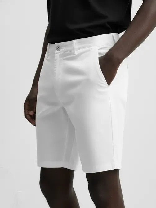 Men's Chino Twill Stretch Shorts #White