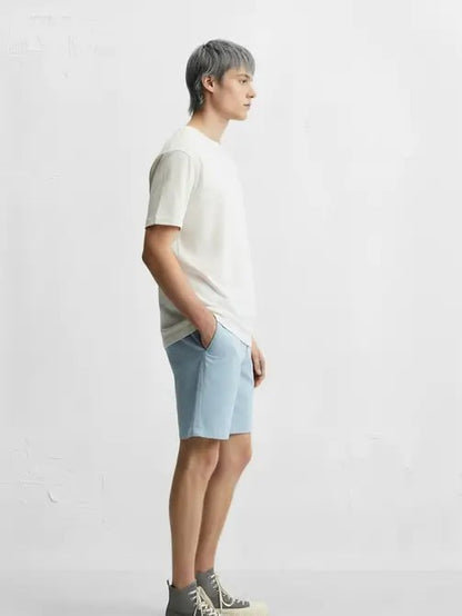 Men's Chino Twill Stretch Shorts #Blue