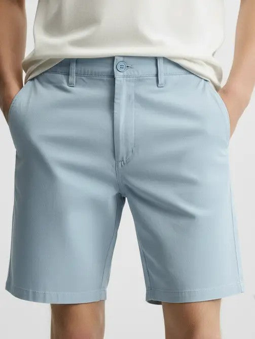 Men's Chino Twill Stretch Shorts #Blue