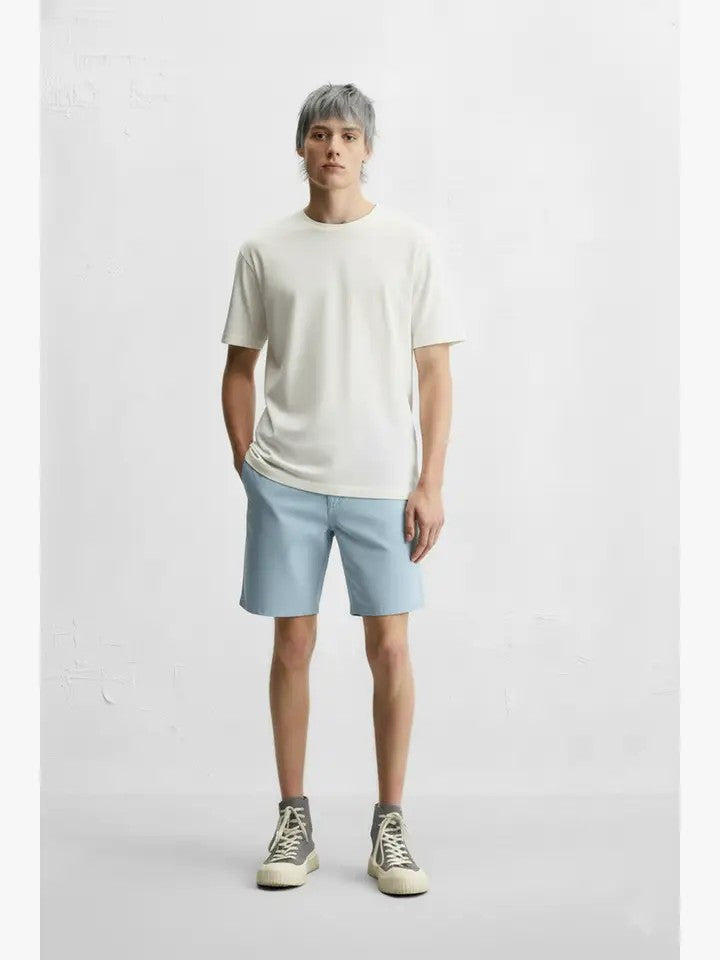 Men's Chino Twill Stretch Shorts #Blue