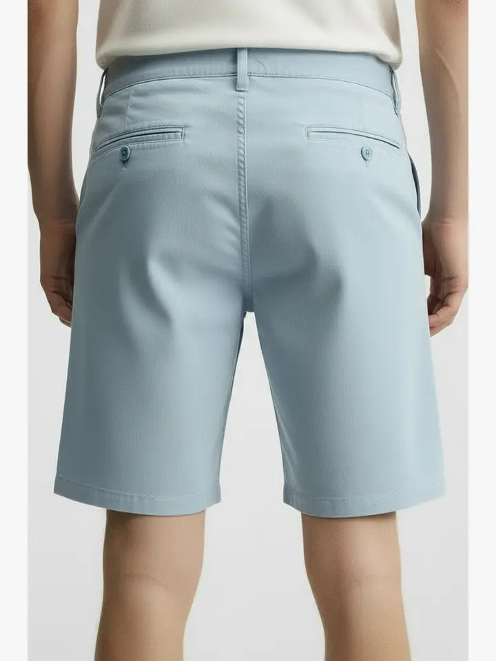 Men's Chino Twill Stretch Shorts #Blue