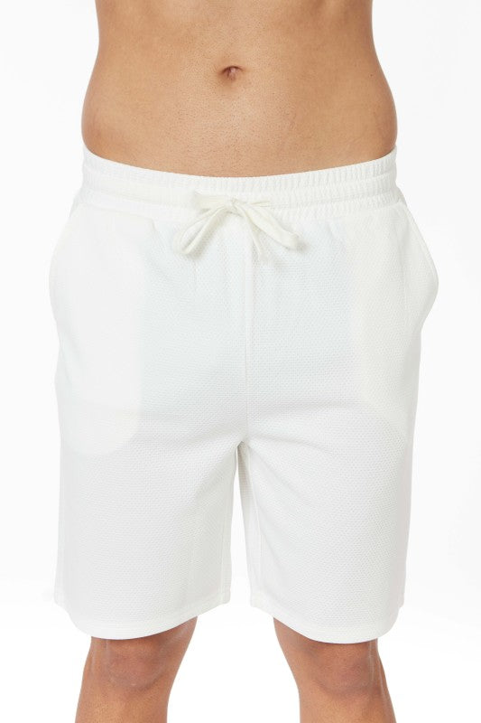Men's Loose Fit Knitted Textured Short