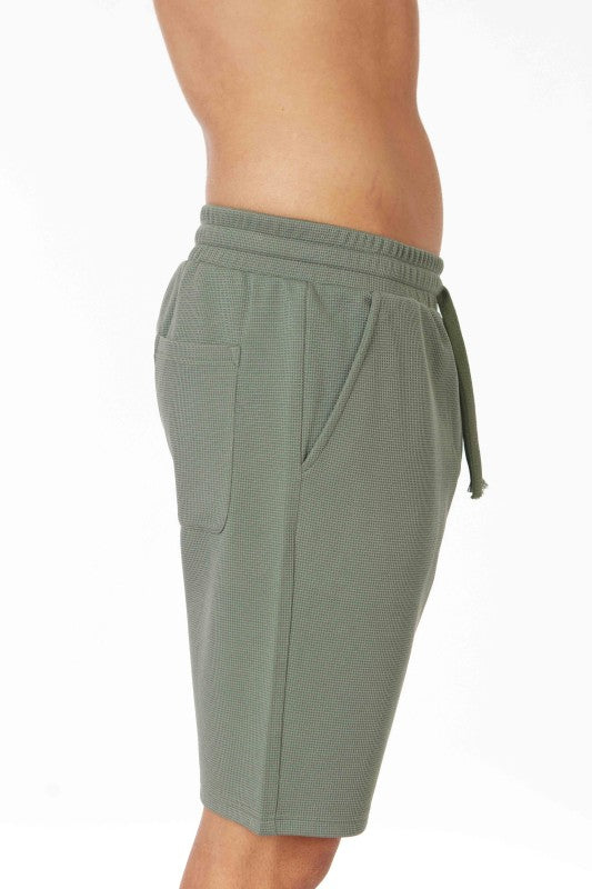 Men's Loose Fit Knitted Textured Short