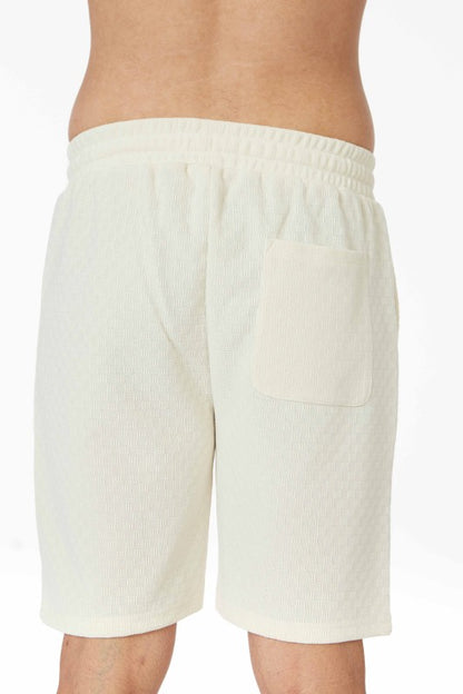 Men's Loose Fit Knitted Textured Short