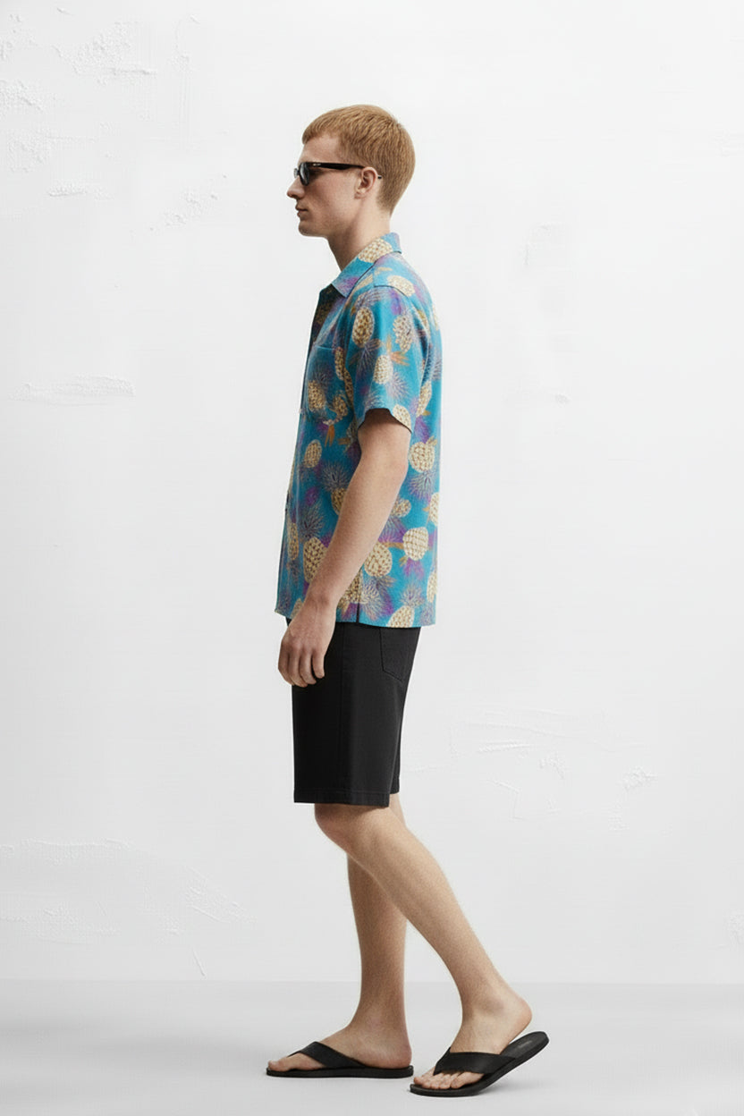 Men's Printed Woven Cotton Shirt