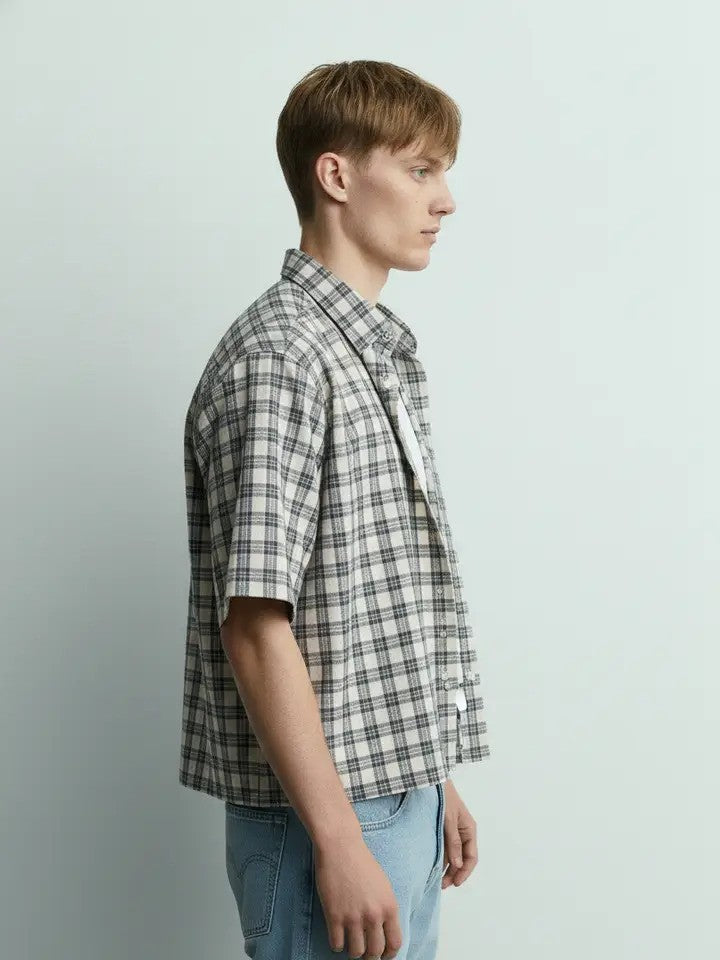 PLAID BOXY FIT SHIRT