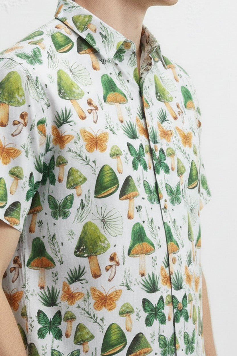 Men's Printed Woven Cotton Shirt