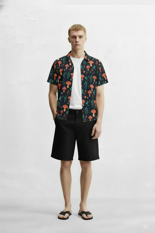 Men's Printed Woven Cotton Shirt