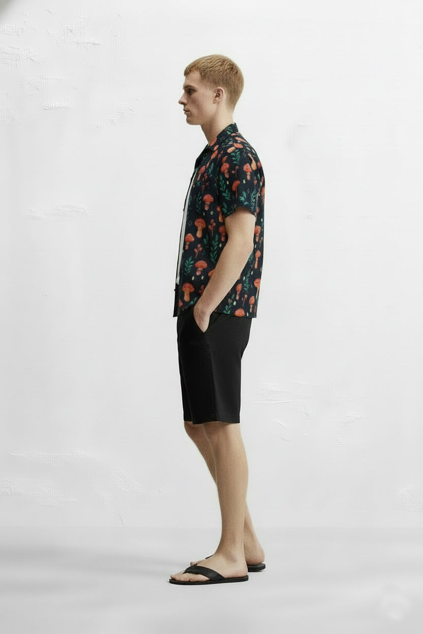 Men's Printed Woven Cotton Shirt