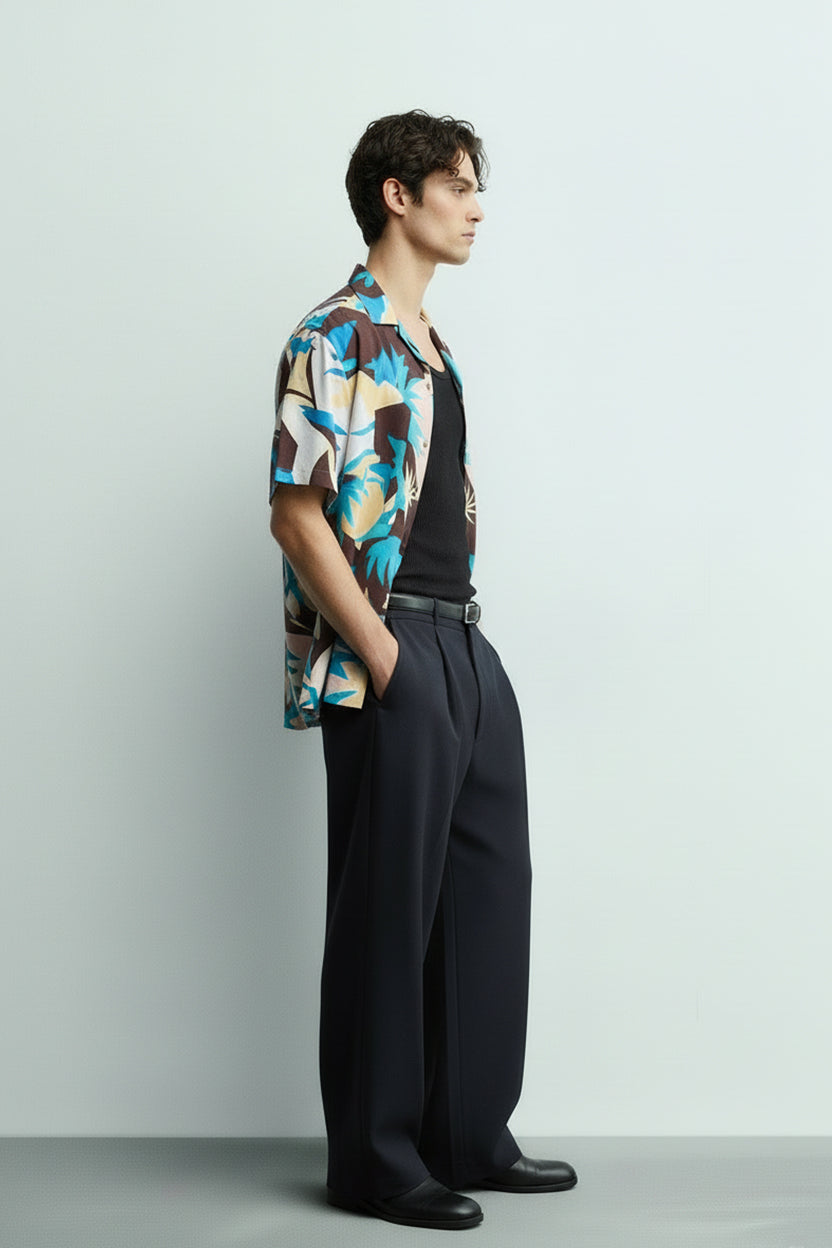 Men's Printed Woven Cotton Shirt