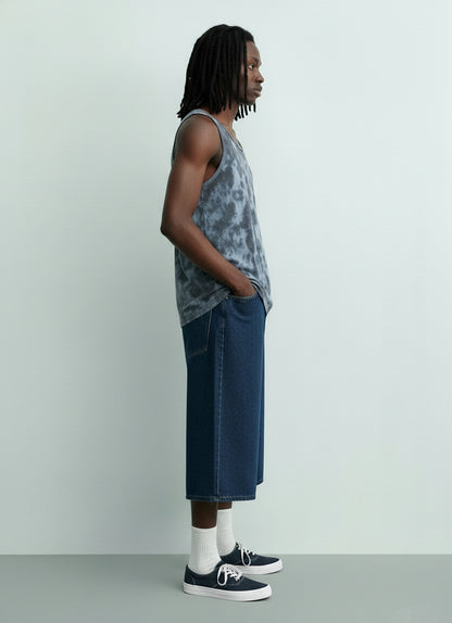 Blue Tie Dye Tank Top