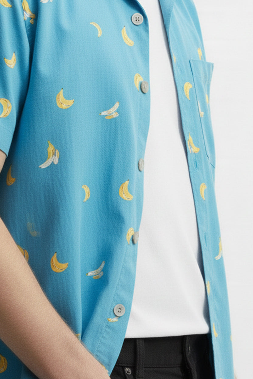 Men's Printed Woven Cotton Shirt