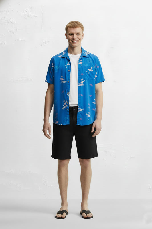 Men's Printed Woven Cotton Shirt