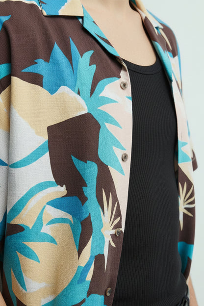 Men's Printed Woven Cotton Shirt
