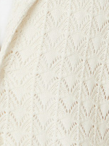 Crochet Short Sleeve Shirt - #4078