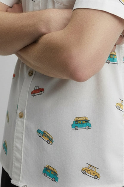 Men's Printed Woven Cotton Shirt