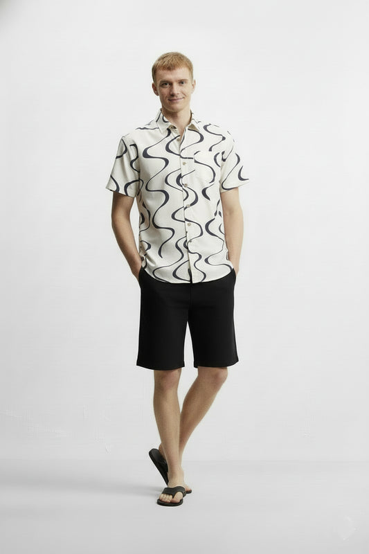 Men's Printed Woven Cotton Shirt