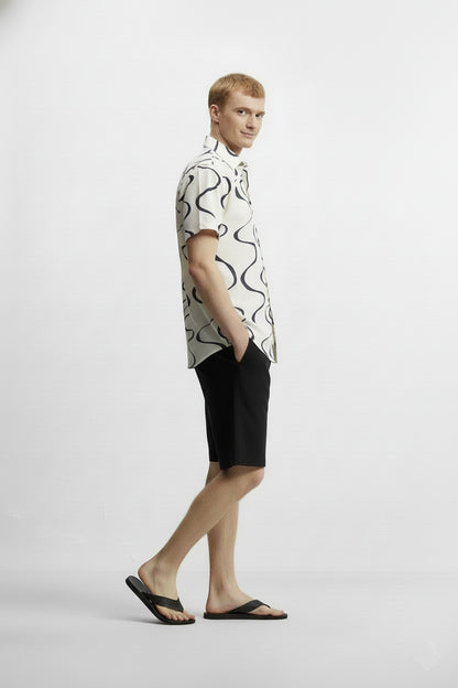 Men's Printed Woven Cotton Shirt