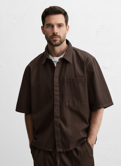 RELAXED FIT DENIM SHIRT