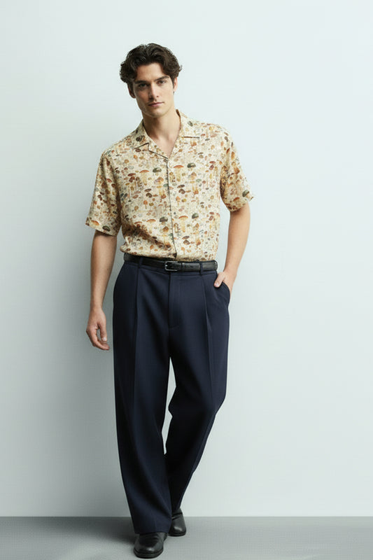 Men's Printed Woven Cotton Shirt