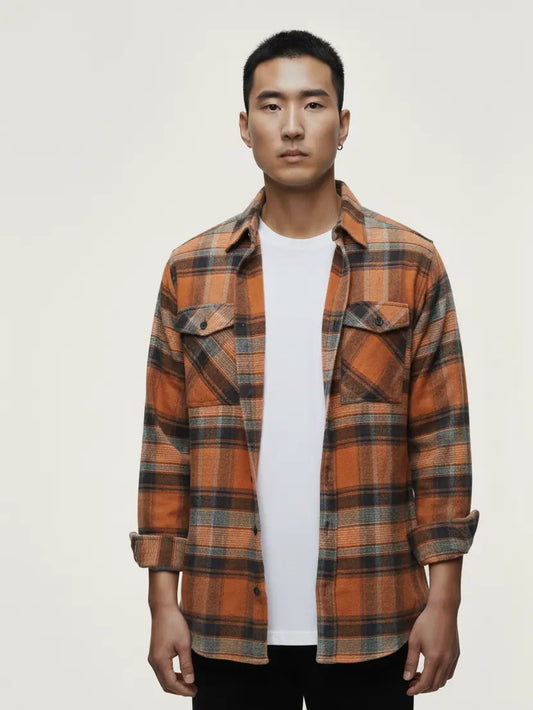 Flannel Long Sleeve Buffalo Plaid Shirt