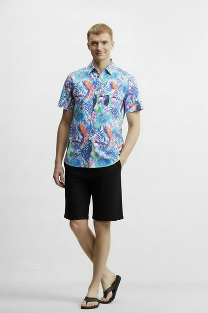 Men's Printed Woven Cotton Shirt