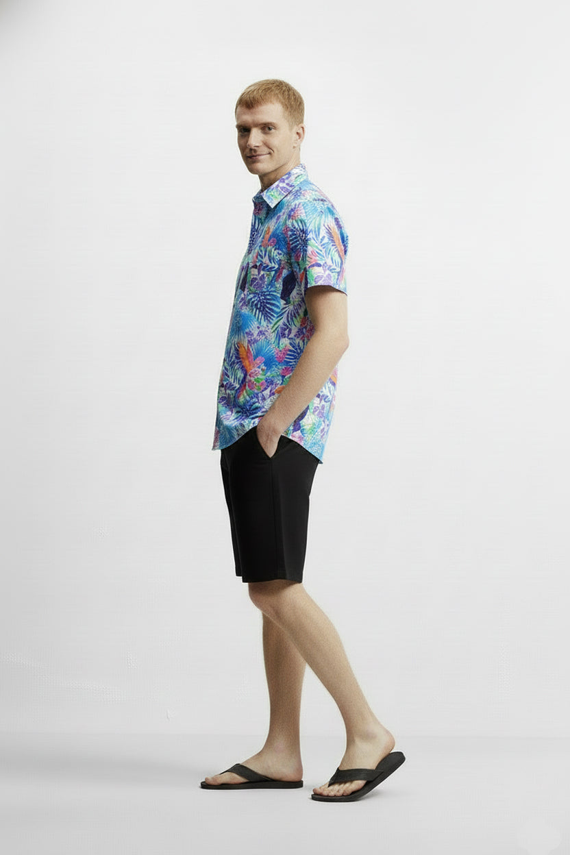 Men's Printed Woven Cotton Shirt