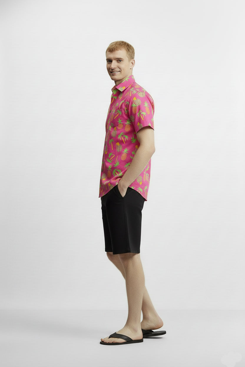 Men's Printed Woven Cotton Shirt