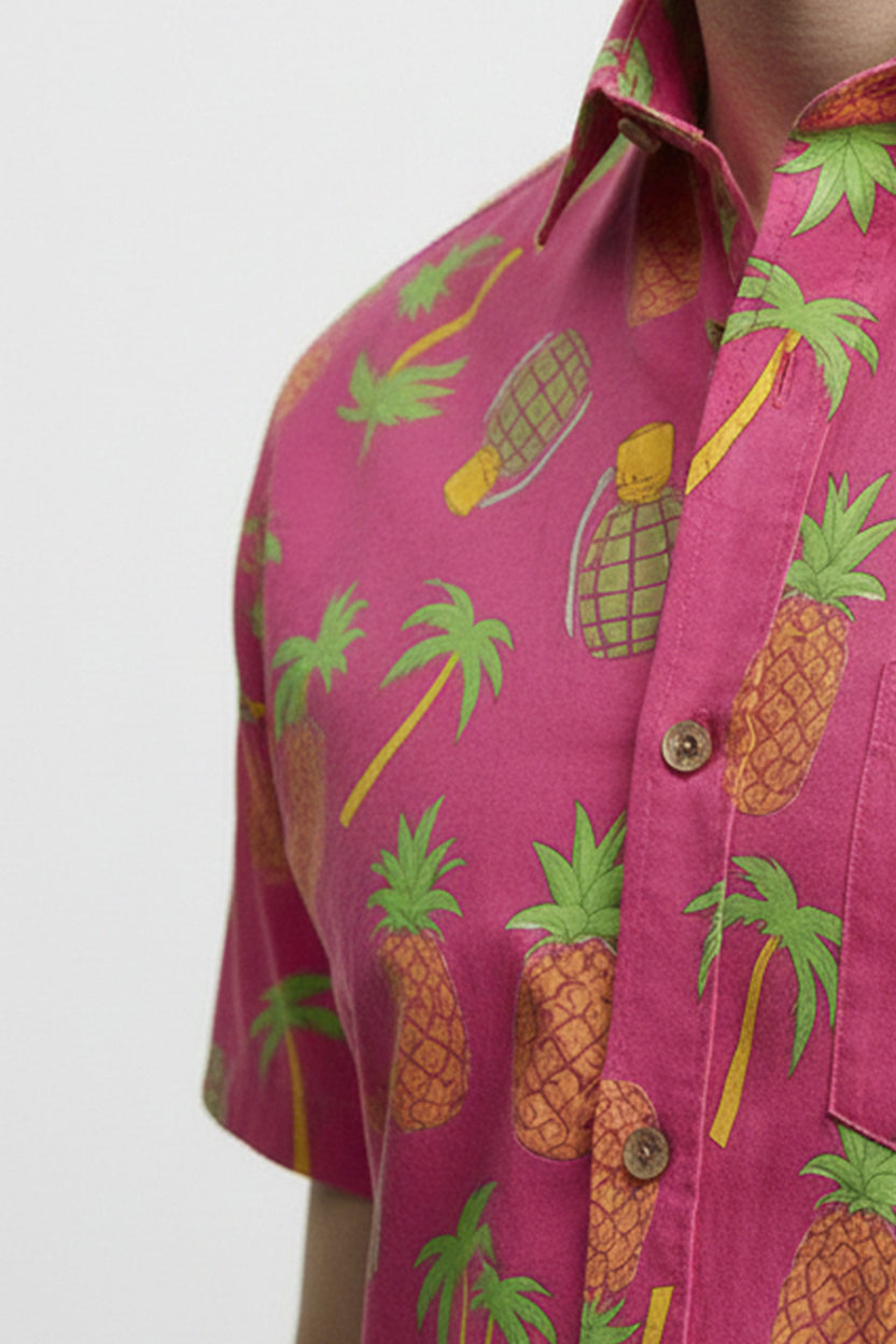 Men's Printed Woven Cotton Shirt
