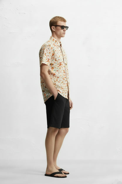 Men's Printed Woven Cotton Shirt