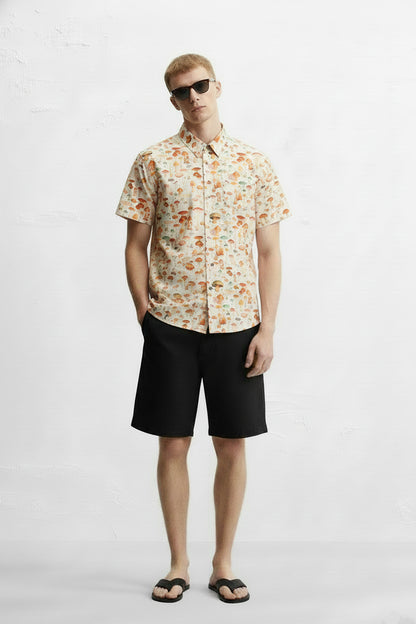 Men's Printed Woven Cotton Shirt
