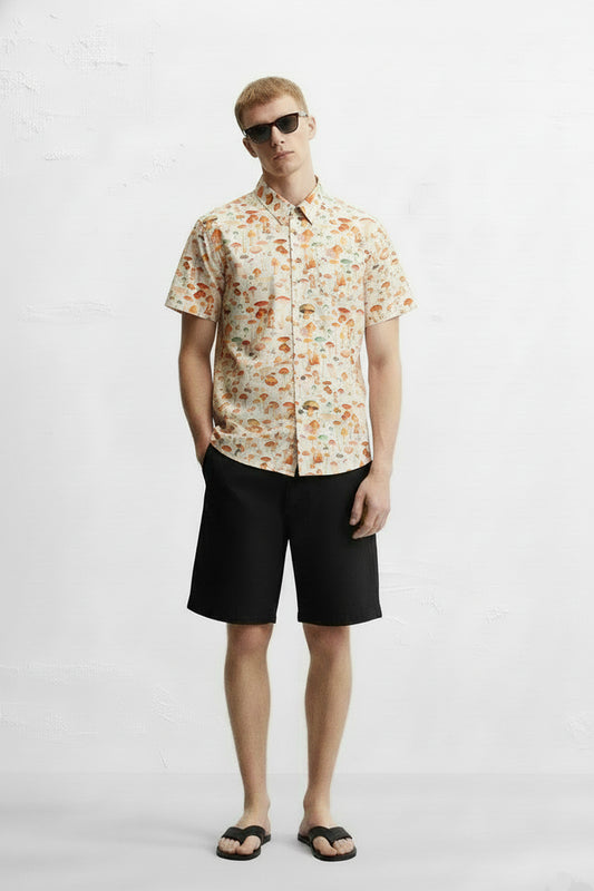 Men's Printed Woven Cotton Shirt