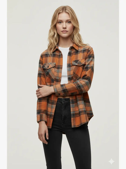 Flannel Long Sleeve Buffalo Plaid Shirt