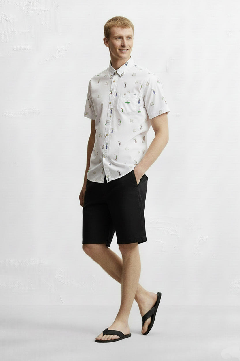 Men's Printed Woven Cotton Shirt
