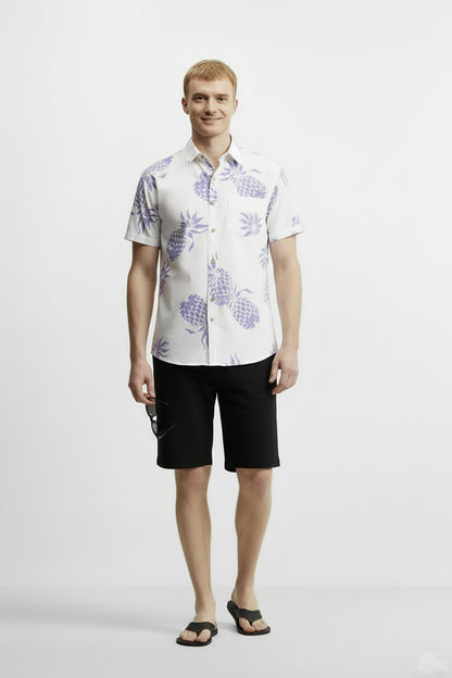 Men's Printed Woven Cotton Shirt