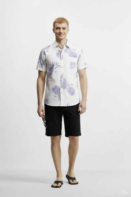 Men's Printed Woven Cotton Shirt
