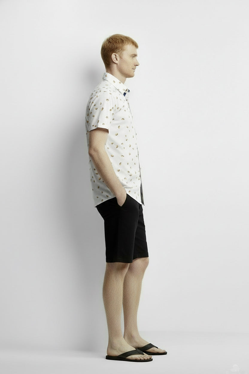 Men's Printed Woven Cotton Shirt