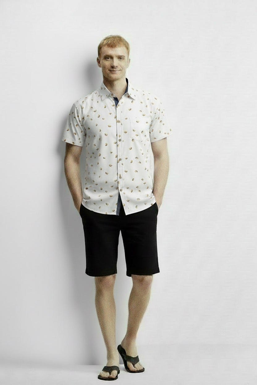 Men's Printed Woven Cotton Shirt