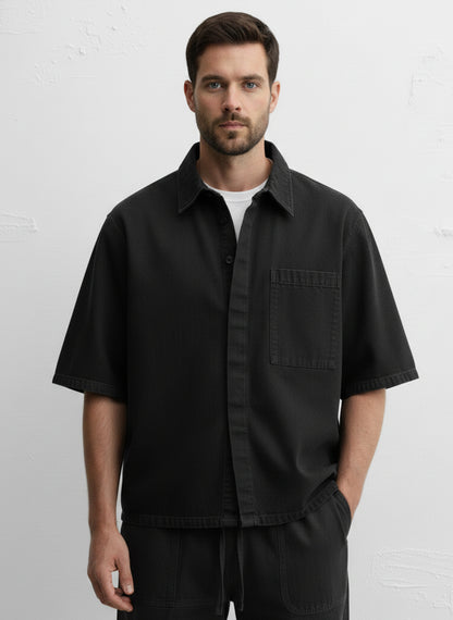 RELAXED FIT DENIM SHIRT