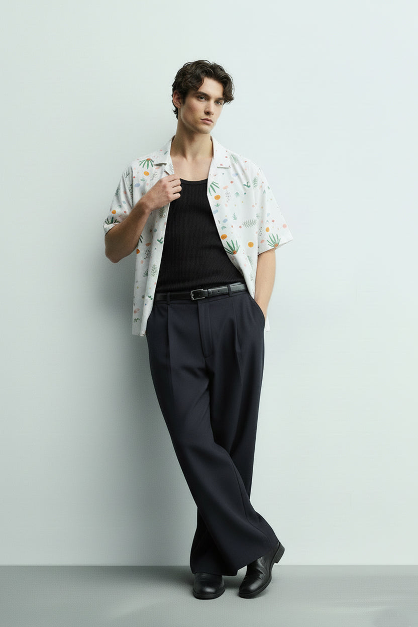 Men's Printed Woven Cotton Shirt