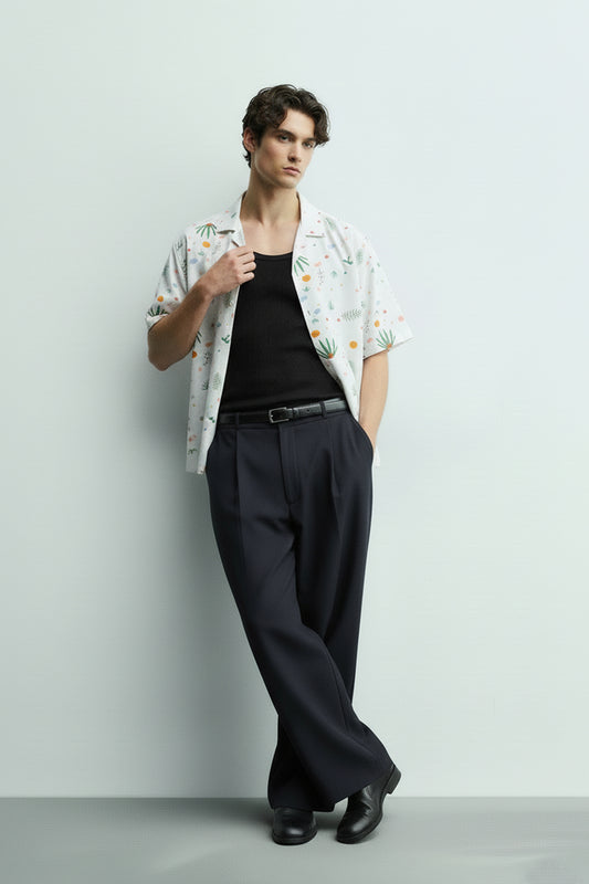 Men's Printed Woven Cotton Shirt