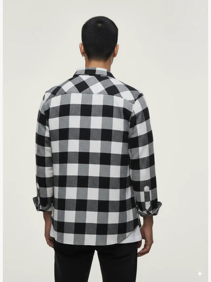 Flannel Long Sleeve Buffalo Plaid Shirt