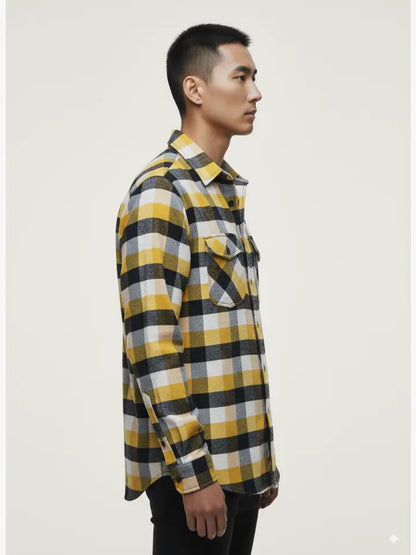 Flannel Long Sleeve Buffalo Plaid Shirt