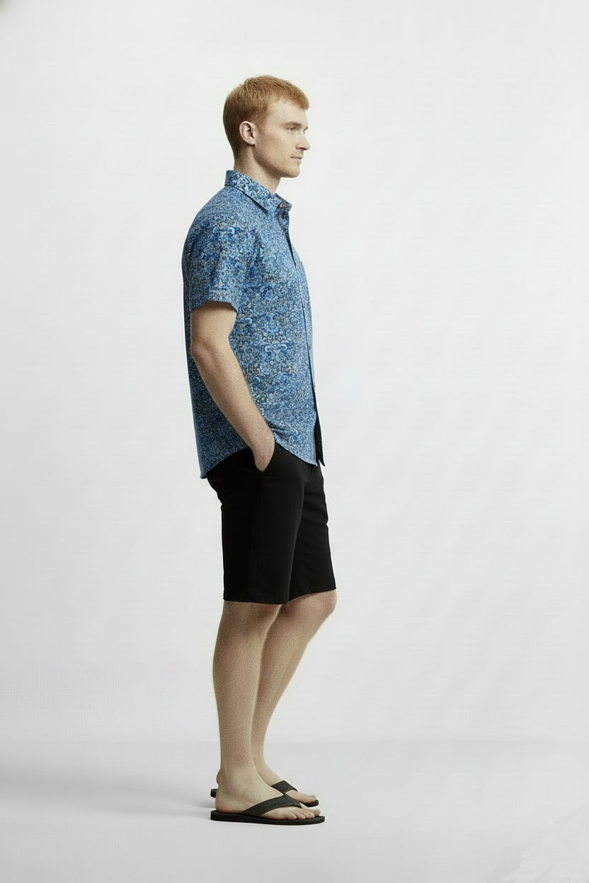 Men's Printed Woven Cotton Shirt
