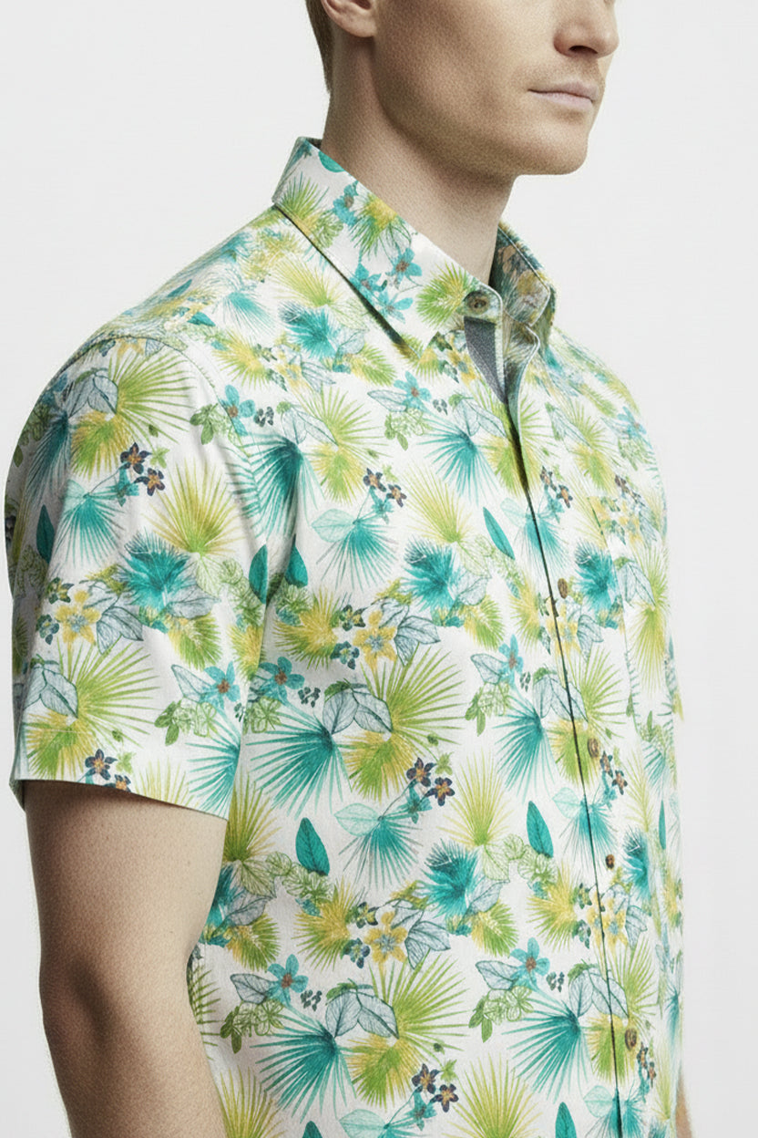 Men's Printed Woven Cotton Shirt