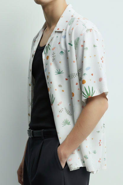 Men's Printed Woven Cotton Shirt