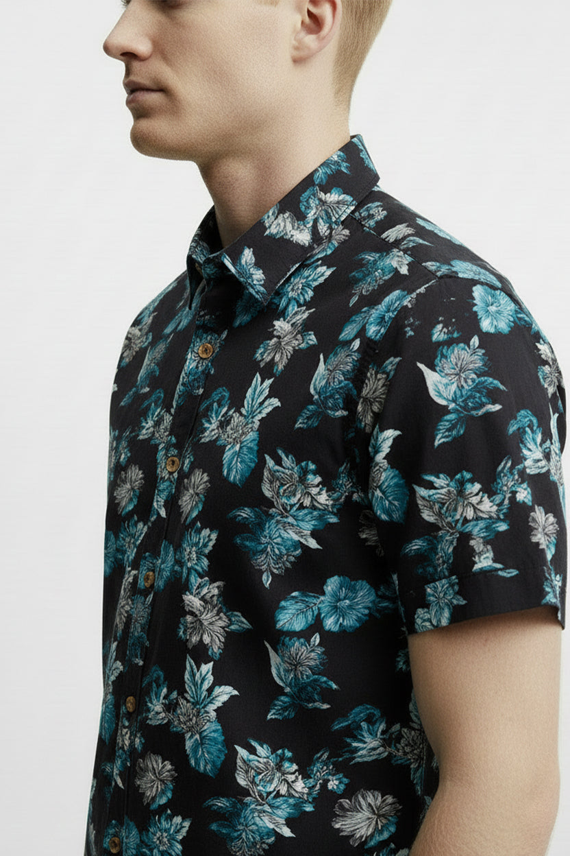 Men's Printed Woven Cotton Shirt