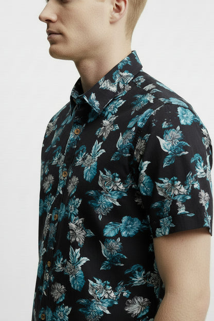 Men's Printed Woven Cotton Shirt